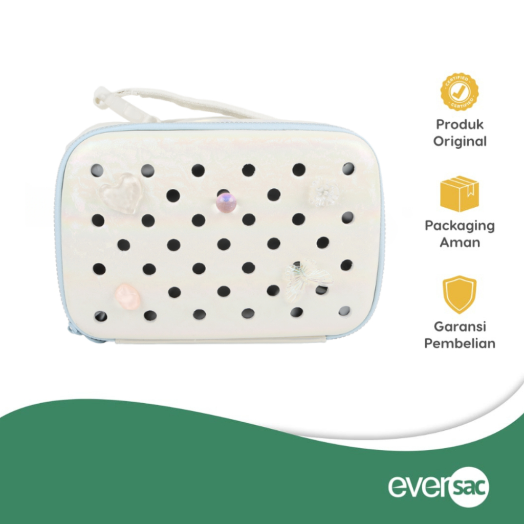 Eversac Lunch Bag Pearl Silver With Charm