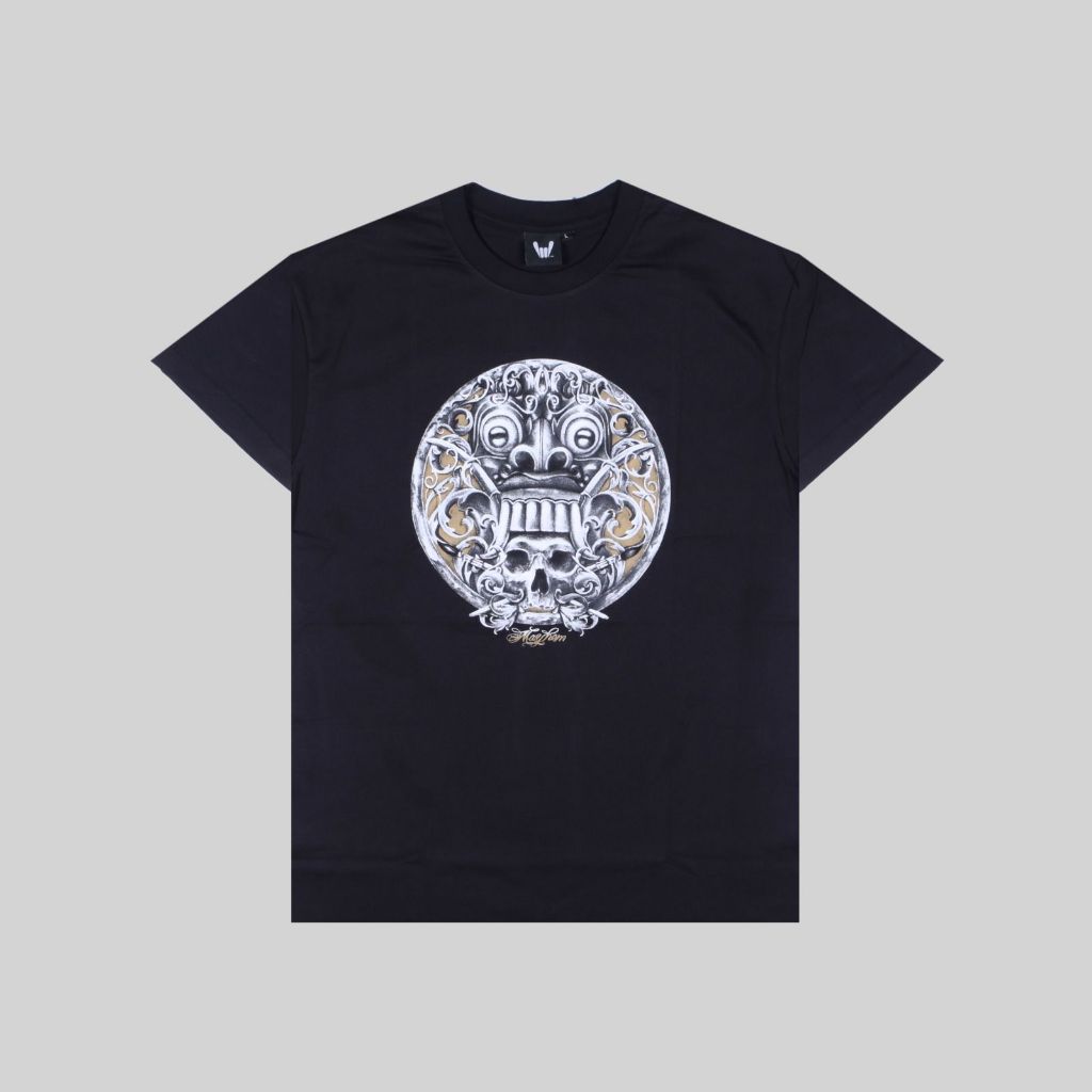 MAYHEM Tshirt Balinese Art Badget Black | Kaos Reguler