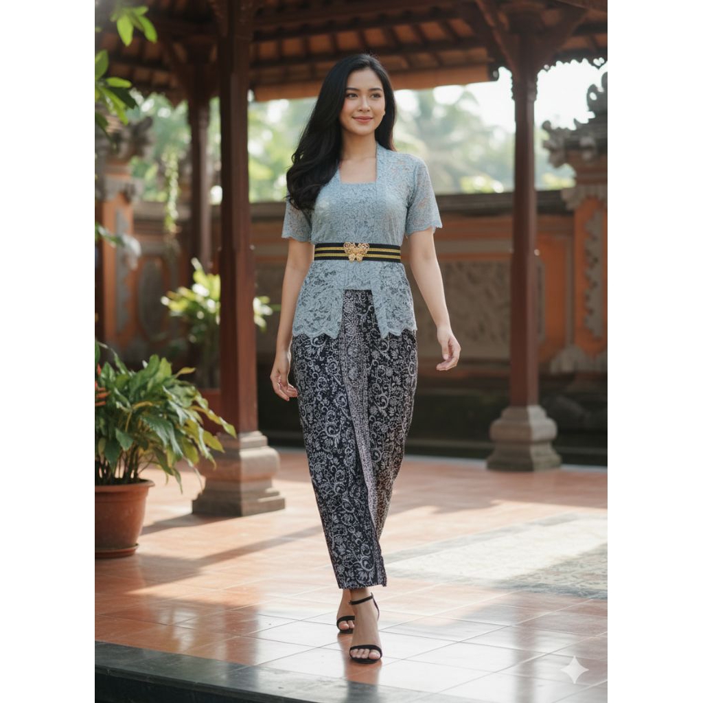 Setelan kebaya sofia pendek rok prada