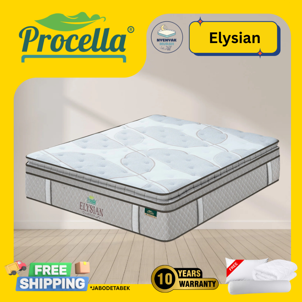 Kasur Springbed ​PROCELLA Elysian - Kasur Saja Size/Ukuran 100x200 120x200 160x200 180x200 200x200
