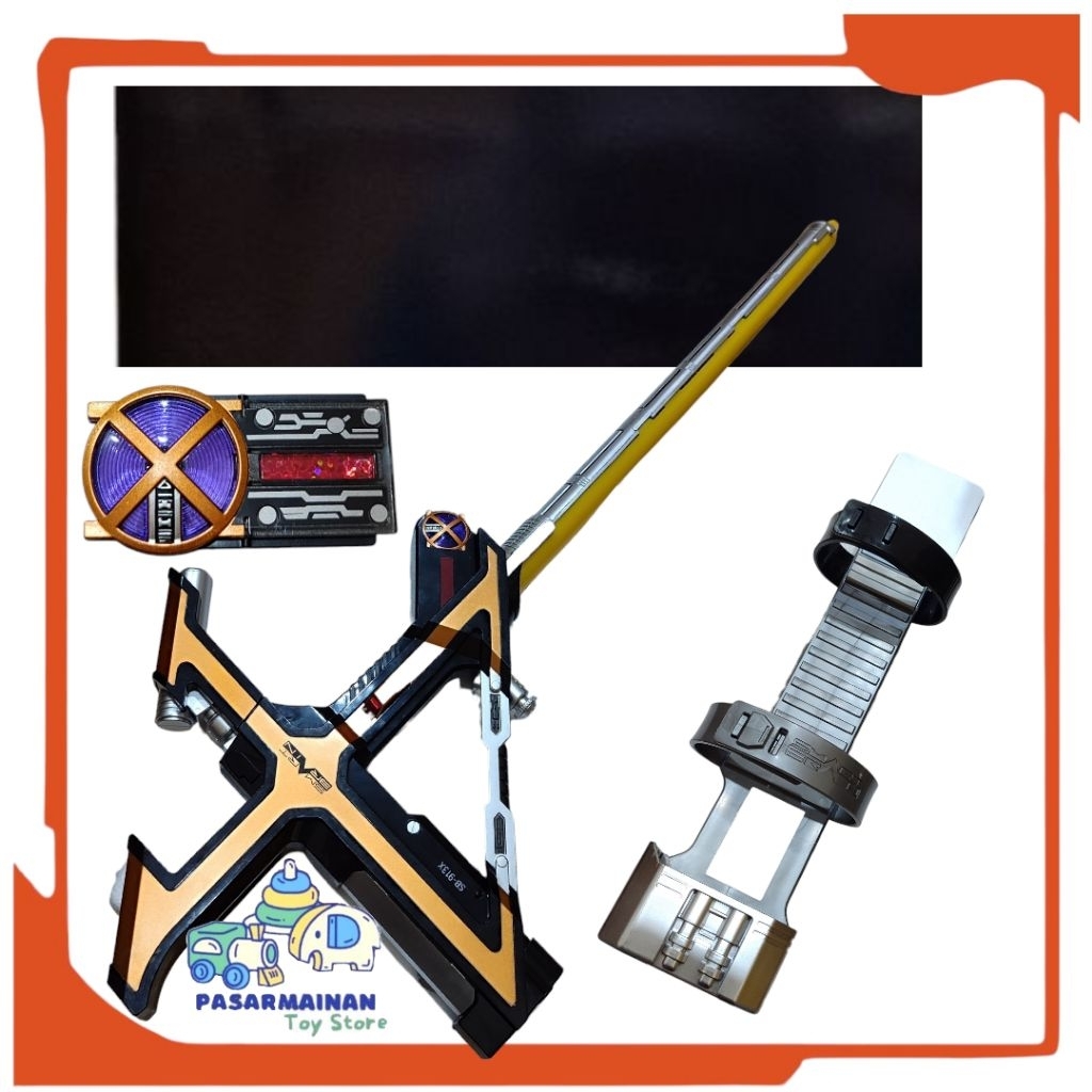 Pedang Kamen Rider Faiz 555 DX Kaixa Blagyun Kaixa Gear Complatible Lampu Dan suara