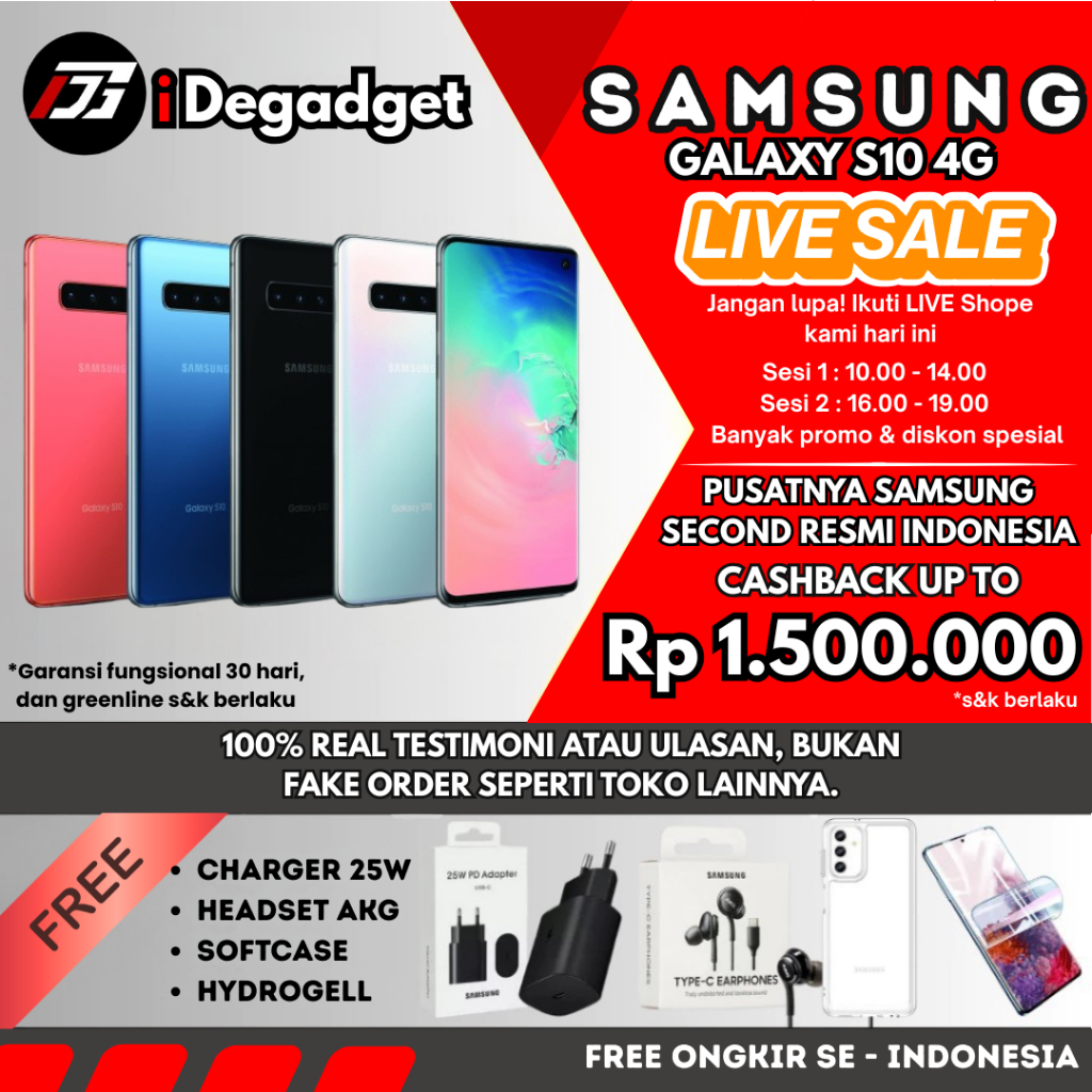 SEIN Samsung Galaxy S10 128 | S10 Lite 128 | S10e 6/128 Second Fullset Original