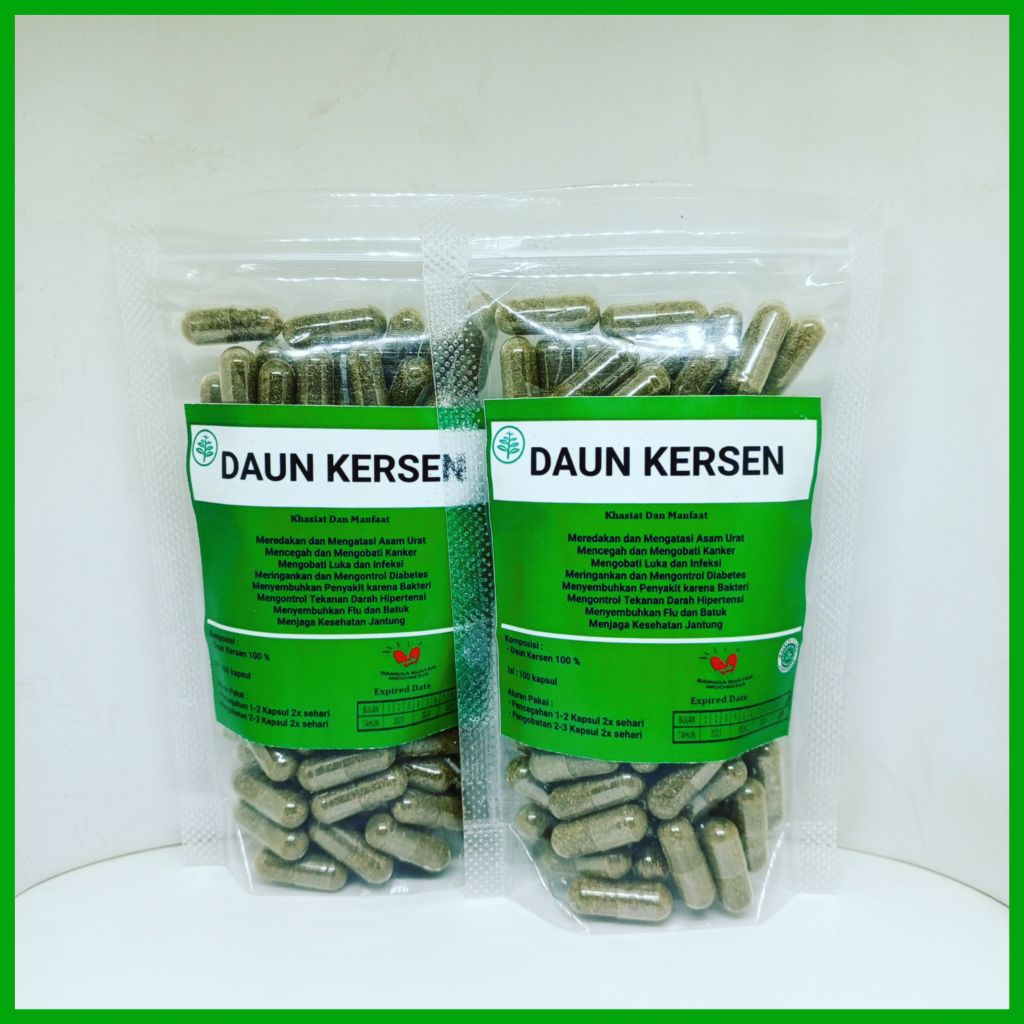 herbal daun kersen isi 100 kapsul