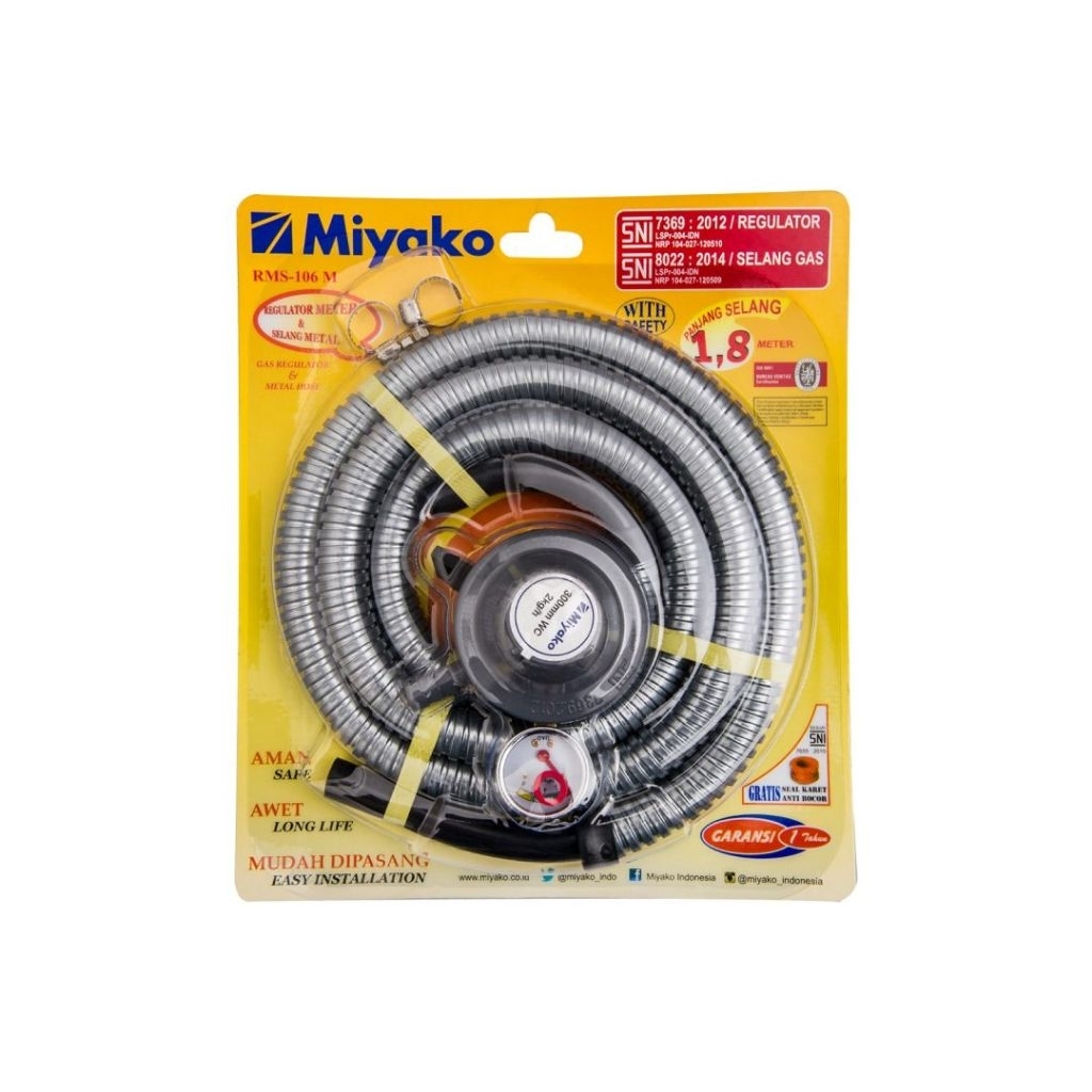 Miyako Regulator dan Selang Kompor Gas