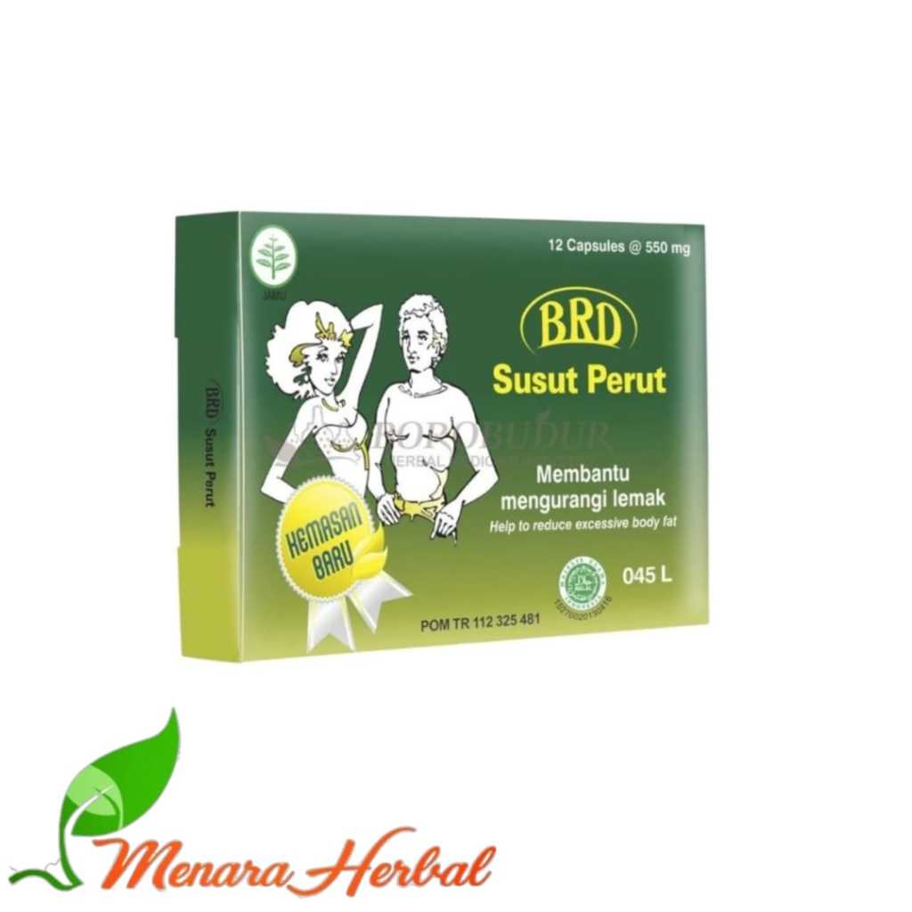 Susut Perut BRD 12 Kapsul | Membantu Mengurangi Lemak Pada Tubuh | Susut Perut Borobudur