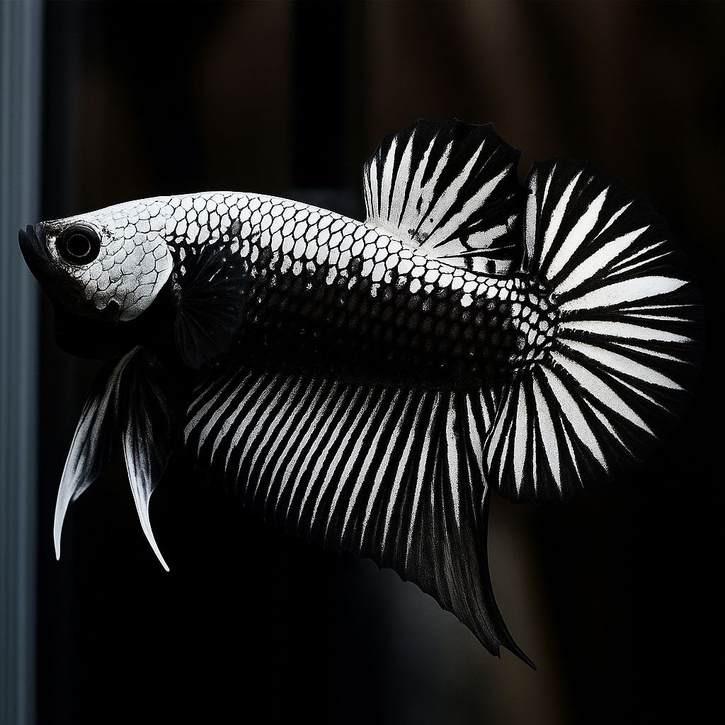 Hiasan Cupang Black Samurai