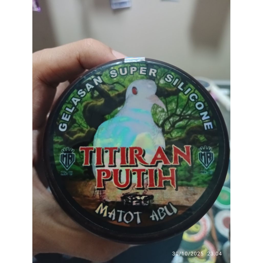 Gelasan Titiran Putih Matot 6ribu yard Bahan Abu