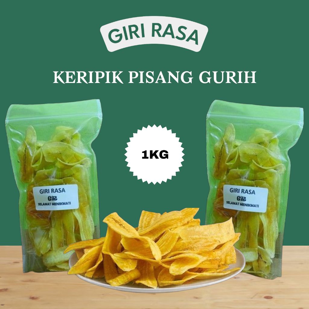 Keripik Pisang Gurih Asin 1Kg