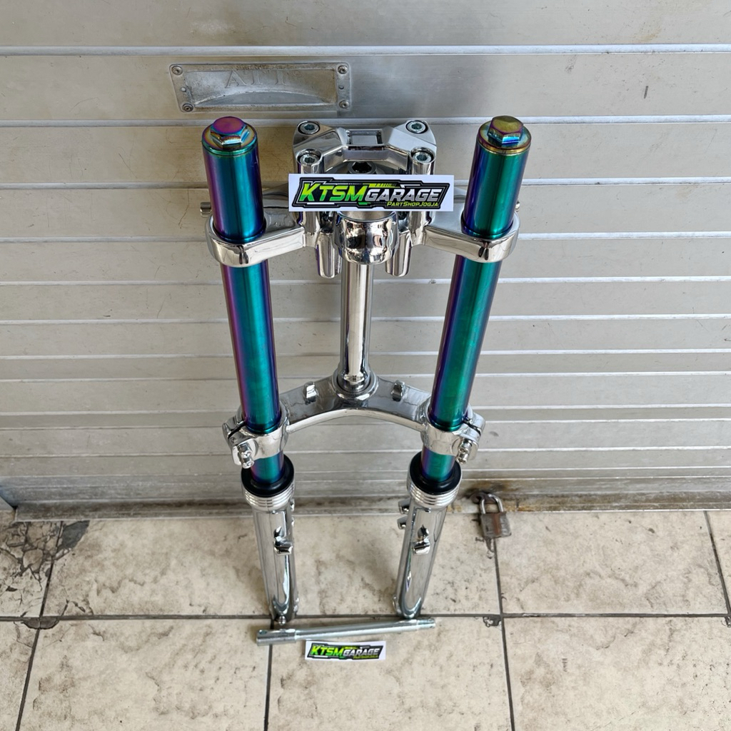 sok shok depan ninja krom as bluerainbow as gold pnp yamaha rx king