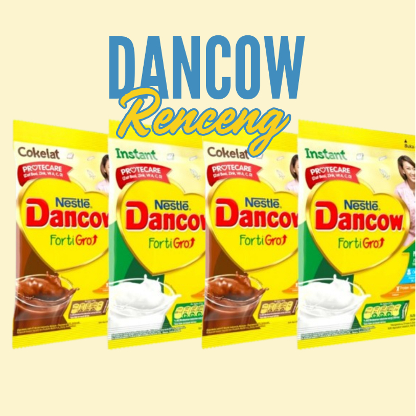 DANCOW FORTIGRO RENCENG / DANCOW FULL CREAM SACHET 10pcs