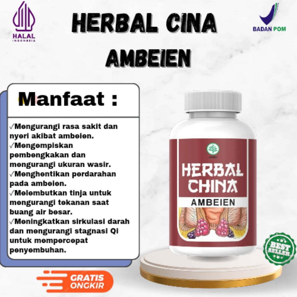 HERBAL CINA AMBEIEN - Obat Herbal Wasir & Ambeien — Solusi Aman Tanpa Efek Samping | BPOM & Halal