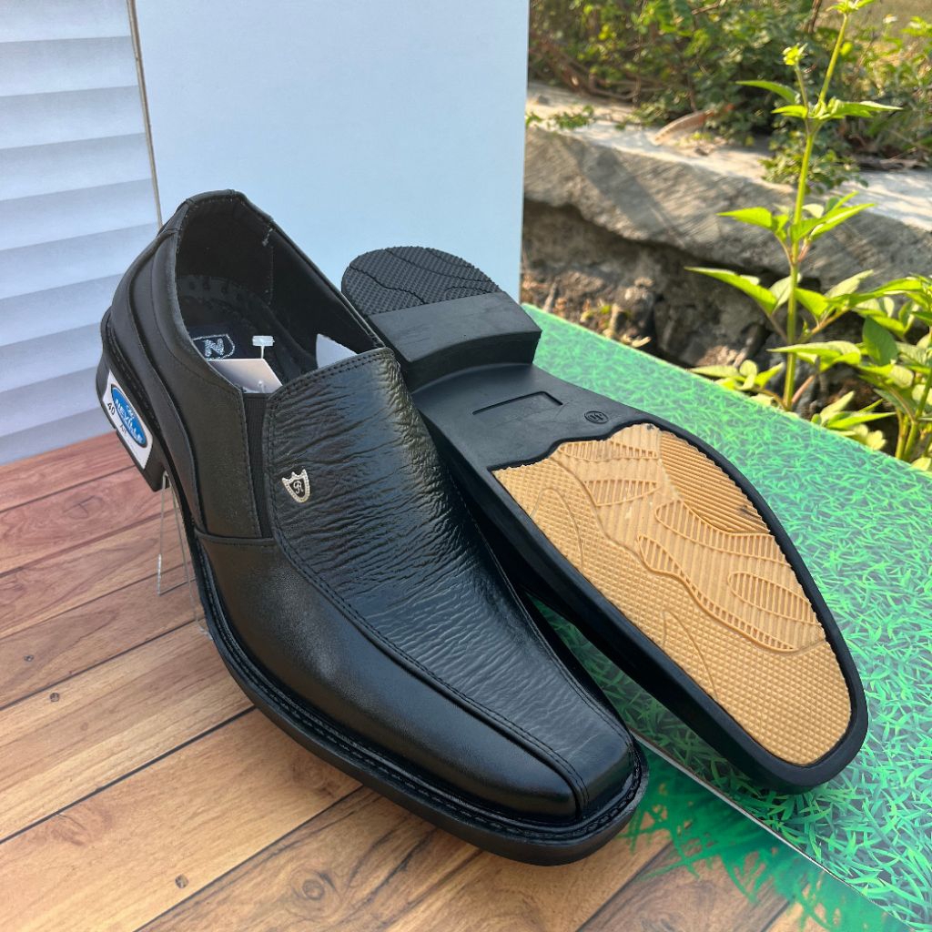 Sepatu pantofel pria kulit sapi asli UKURAN JUMBO (NEVILLE)
