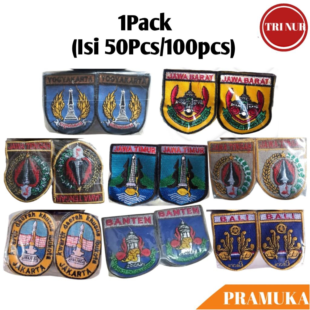 1Pack(Isi 100pcs) Bed Kwarda Jawa Bali Banten Jakarta Yogyakarta Bordir / Kwarda Bali / Kwarda Yogya