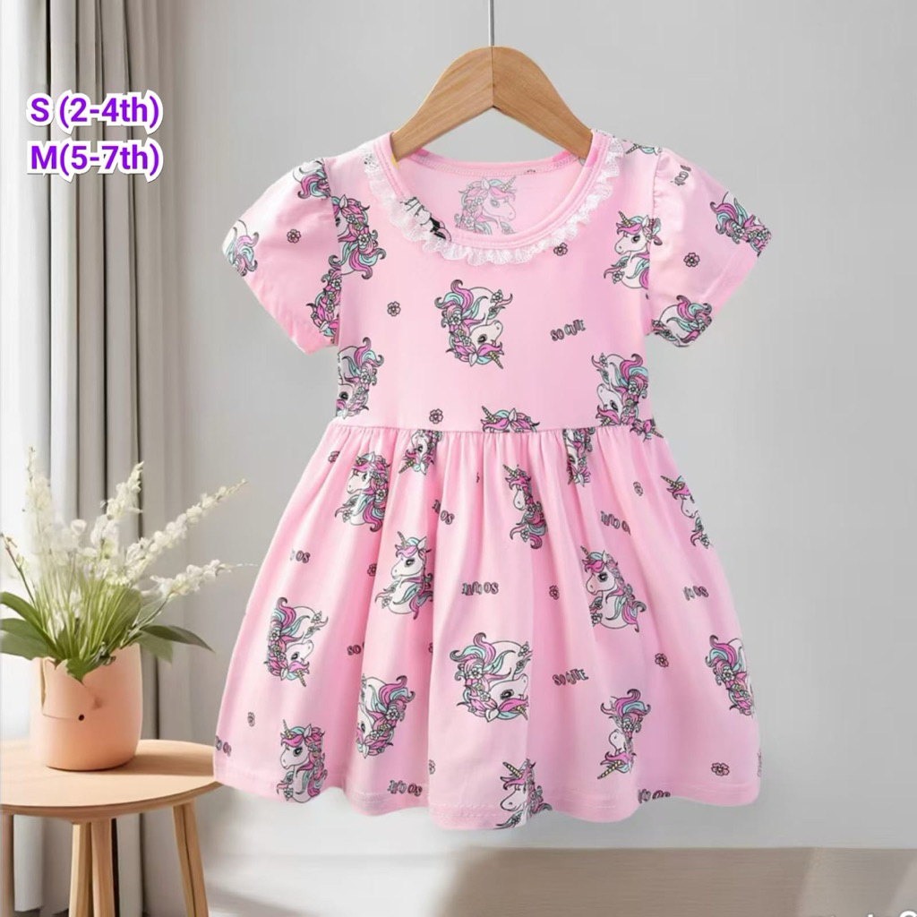 Dress Anak Import 1-6 tahun/ Dress Anak karakter Lucu