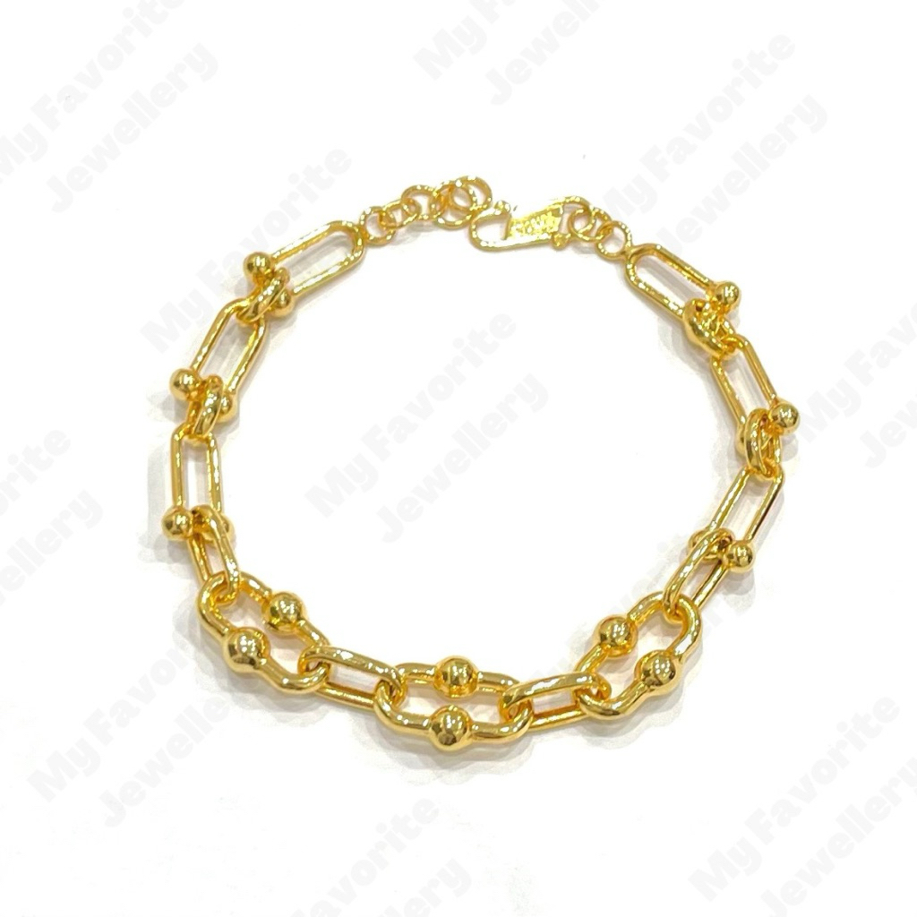 Gelang Branded Rantai Mewah Emas Asli Kadar 700