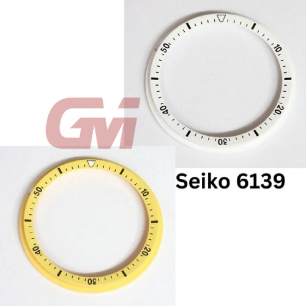 Rotating minute track bezel for Seiko 6139-600X chronograph