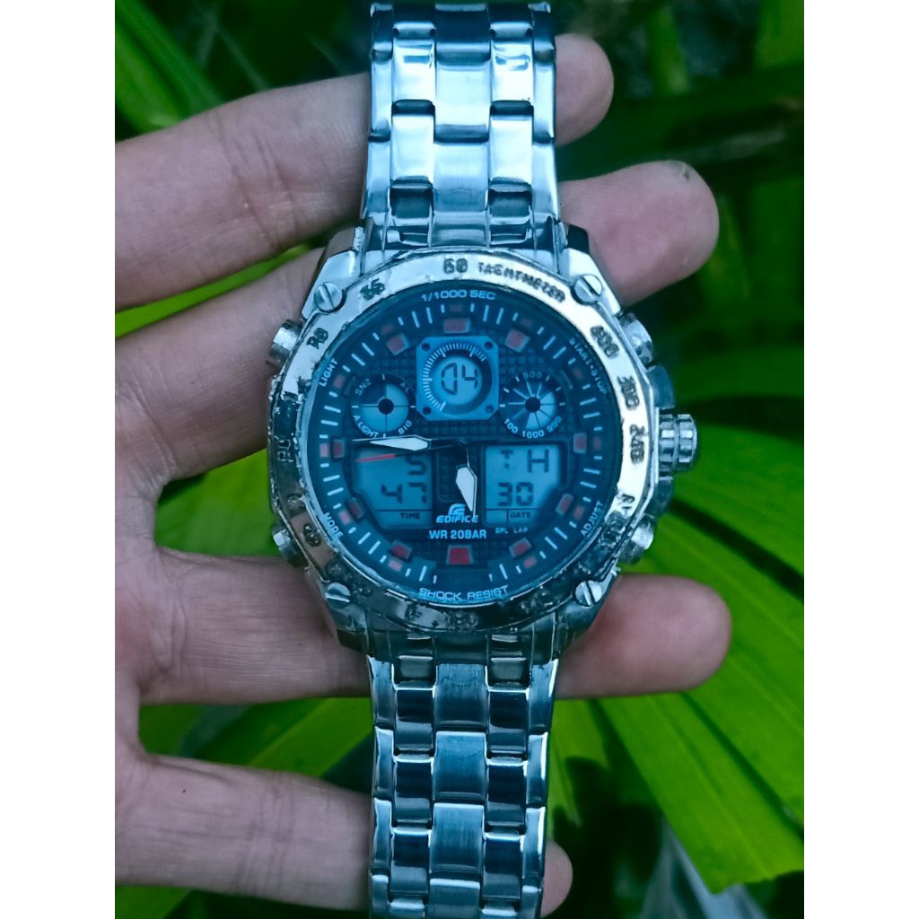 Jam Tangan Original Casio Edifice Dual Time