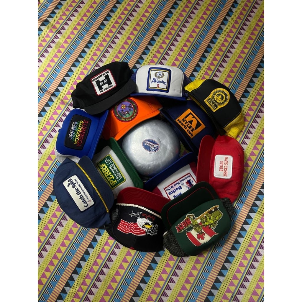 Topi Vintage Topi Patch Unik