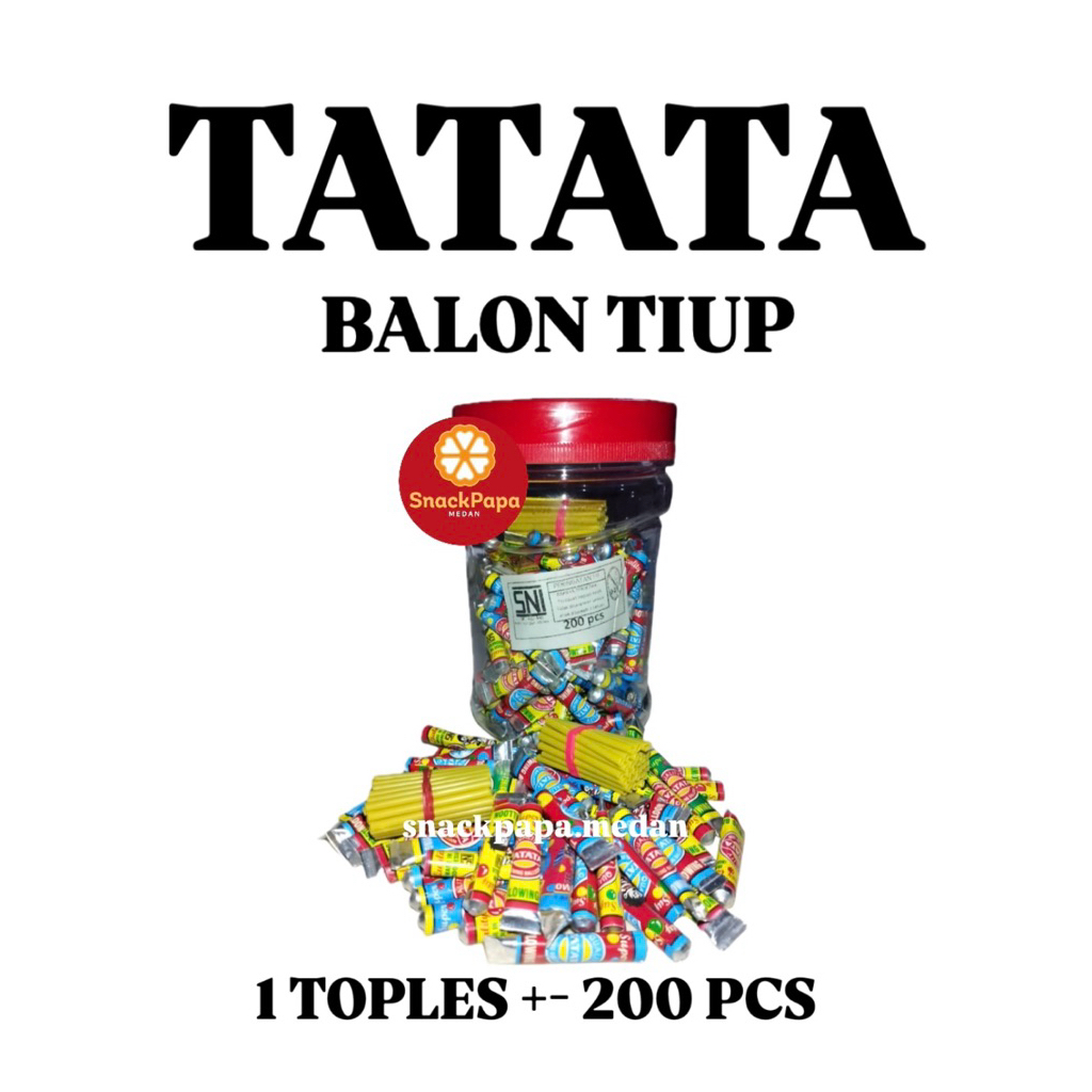 BLOWING BALLOON TATATA 1 TOPLES ISI 200 PCS | BALON MASA KECIL | BALON ANAK ANAK | BALON TIUP | BALO