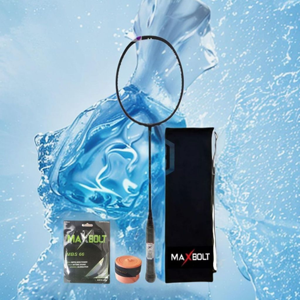 Raket Badminton Maxbolt Black Force Bonus Komplit Maxbolt Black Force