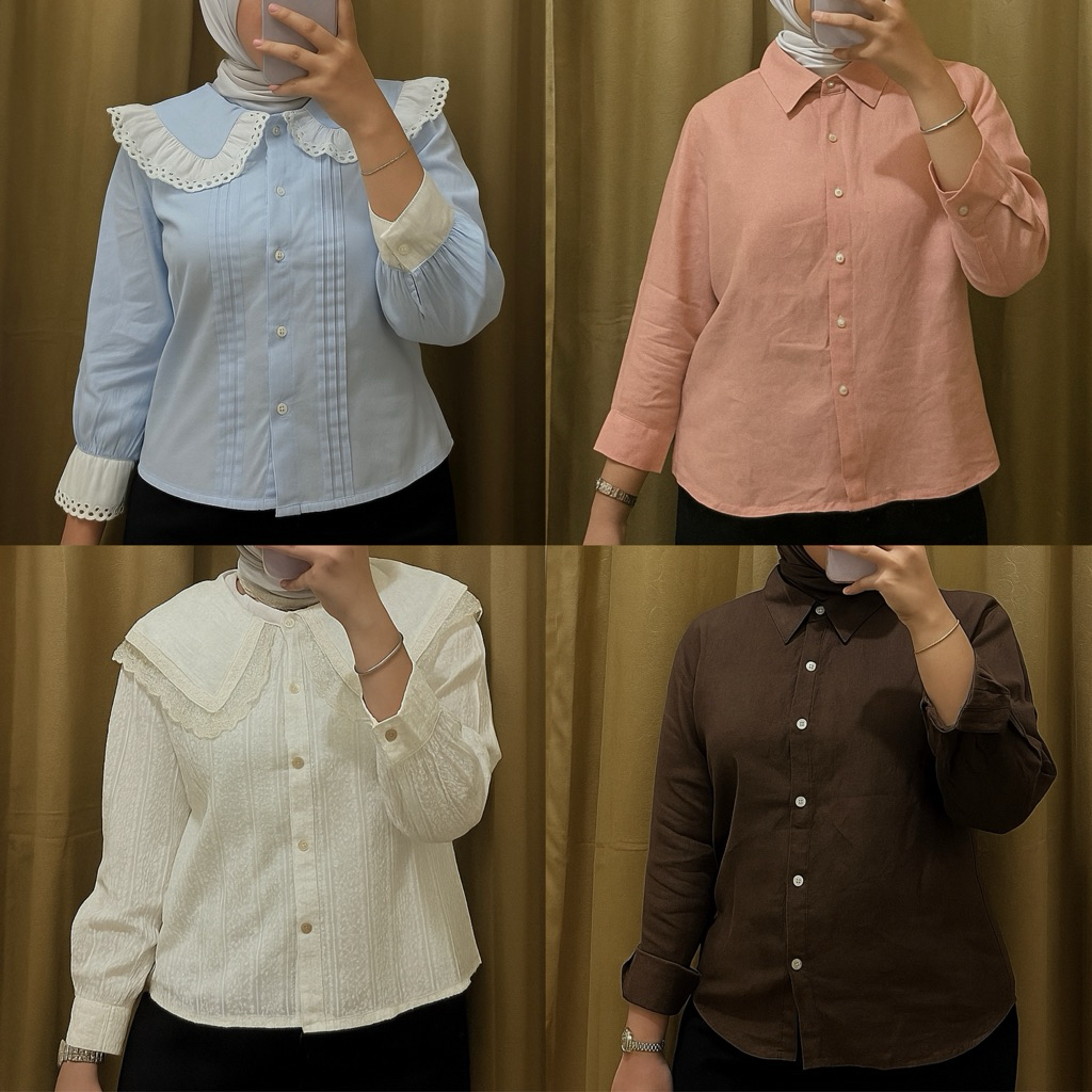 PRELOVED BLOUSE & KEMEJA SAILOR