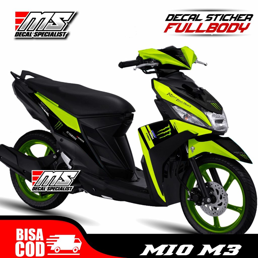 Decal Yamaha Mio M3 full body stiker decal cuting motif Monster