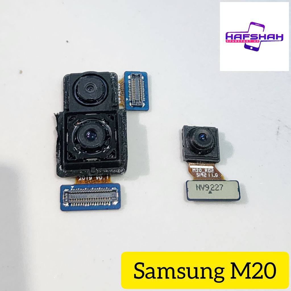 Kamera depan belakang Samsung M20 original copotan hp