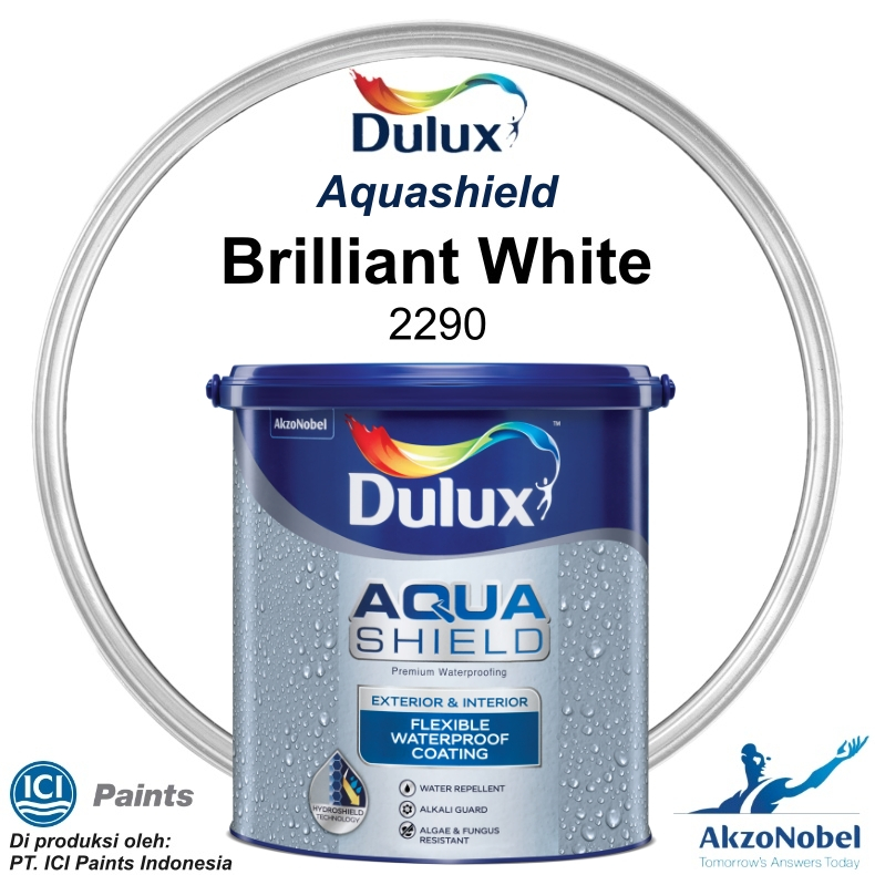 CAT DULUX AQUASHIELD 1 KG - BRILLIANT WHITE 2290