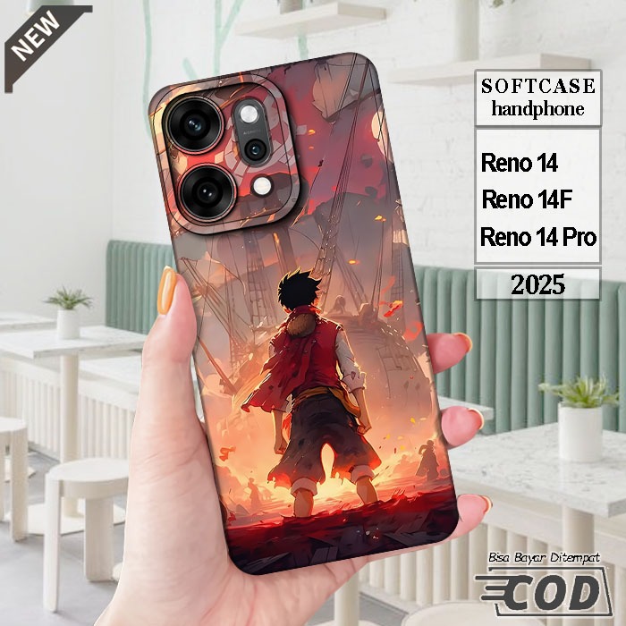 Case OPPO RENO 14  _OPPO RENO 14F  _OPPO RENO 14 PRO  _Casing silikon hitam bening Elastis keren