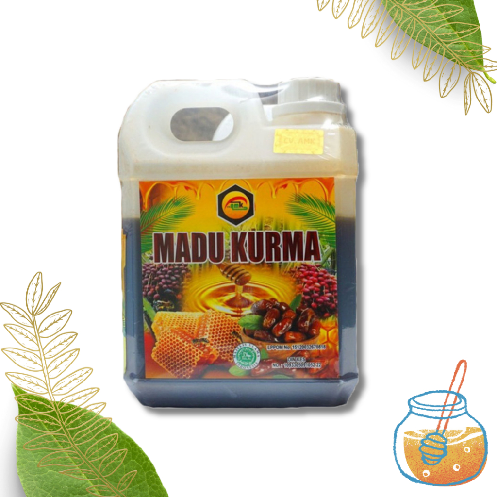 Madu dengan Kurma 1 kg - AMK KURMA 1kg Original Madu hutan dan Sari Kurma