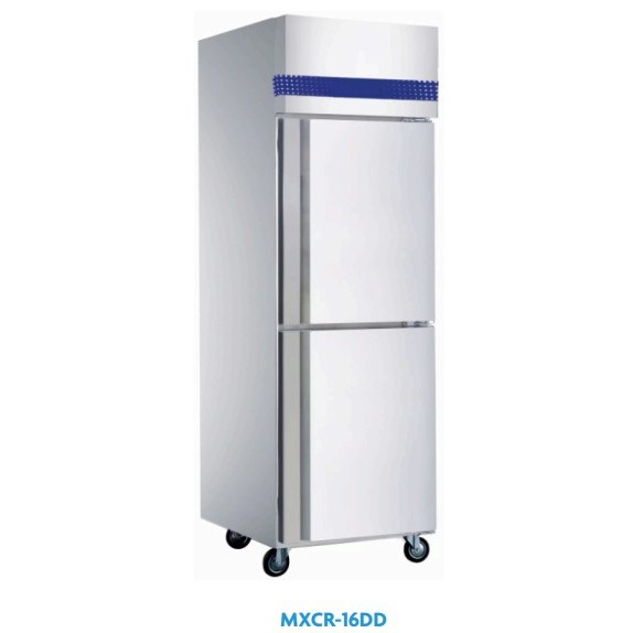 Maxx Cold MXCR-16DD SS Upright Chiller Kulkas Dapur Komersial Stainless Steel 2 Pintu - Kabinet Stai