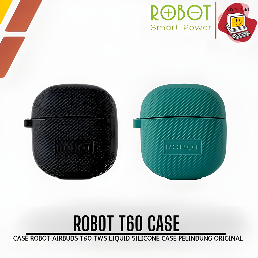 Robot Airbuds T60 Liquid Silicone Case Anti Debu