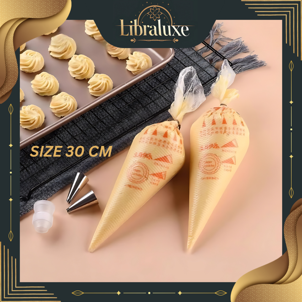 Plastik Segitiga 30 CM Praktis Plastik Segitiga Kue Serbaguna Plastik Adonan Krim Kue Premium