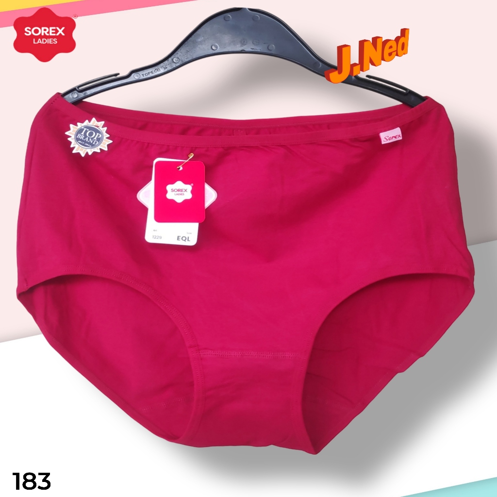 J183 (3-6 pcs) Sorex Celana Dalam Wanita Dewasa Celana Dalam Sorex Wanita Jumbo Size L EL QL EQL