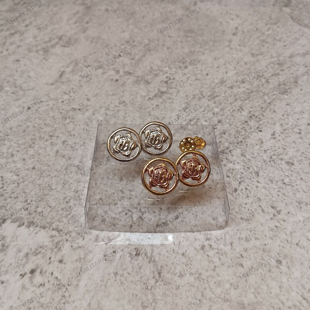 pin kerah baju satpam/security polos