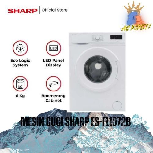 Mesin Cuci Sharp ES-FL1072B FRONT LOADING 7 KG ES FL1072 /ES FL 1072