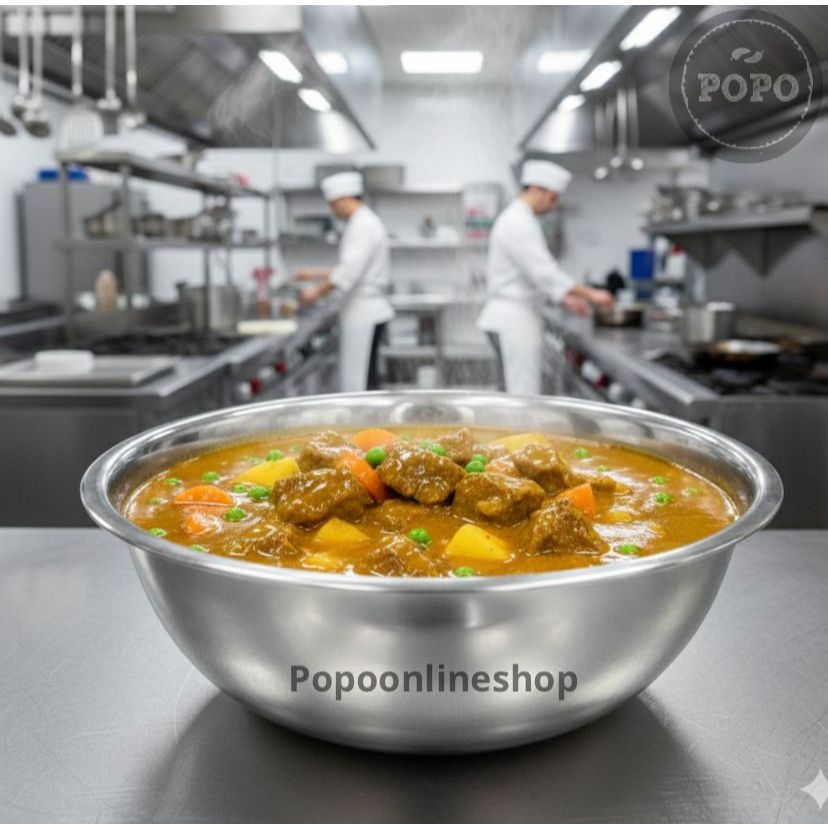 Baskom Korea Stainless Besar Mega Jumbo Mixing Bowl Adonan Makanan