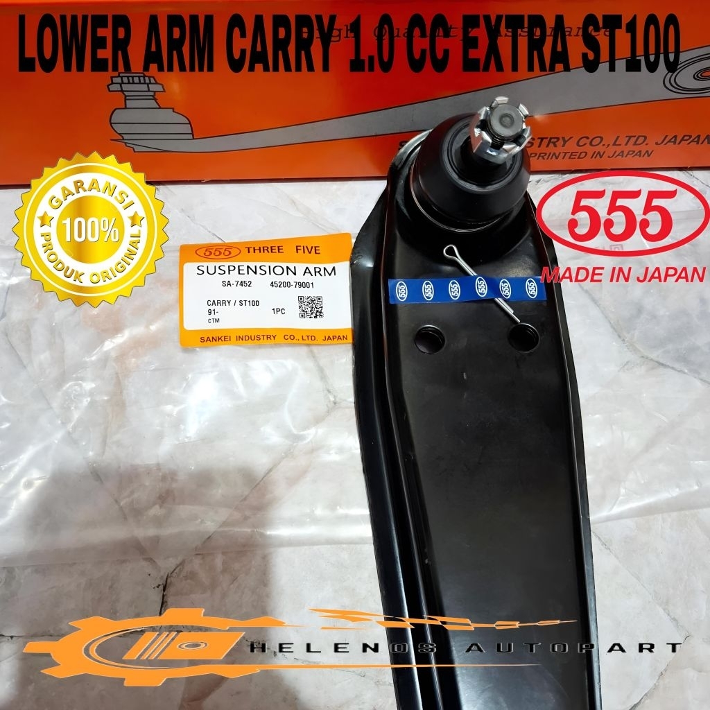 LOWER ARM ASSY / SAYAP BALL JOINT CARRY 1.0 CC EXTRA ST100 ORIGINAL 555 SANKEI JAPAN
