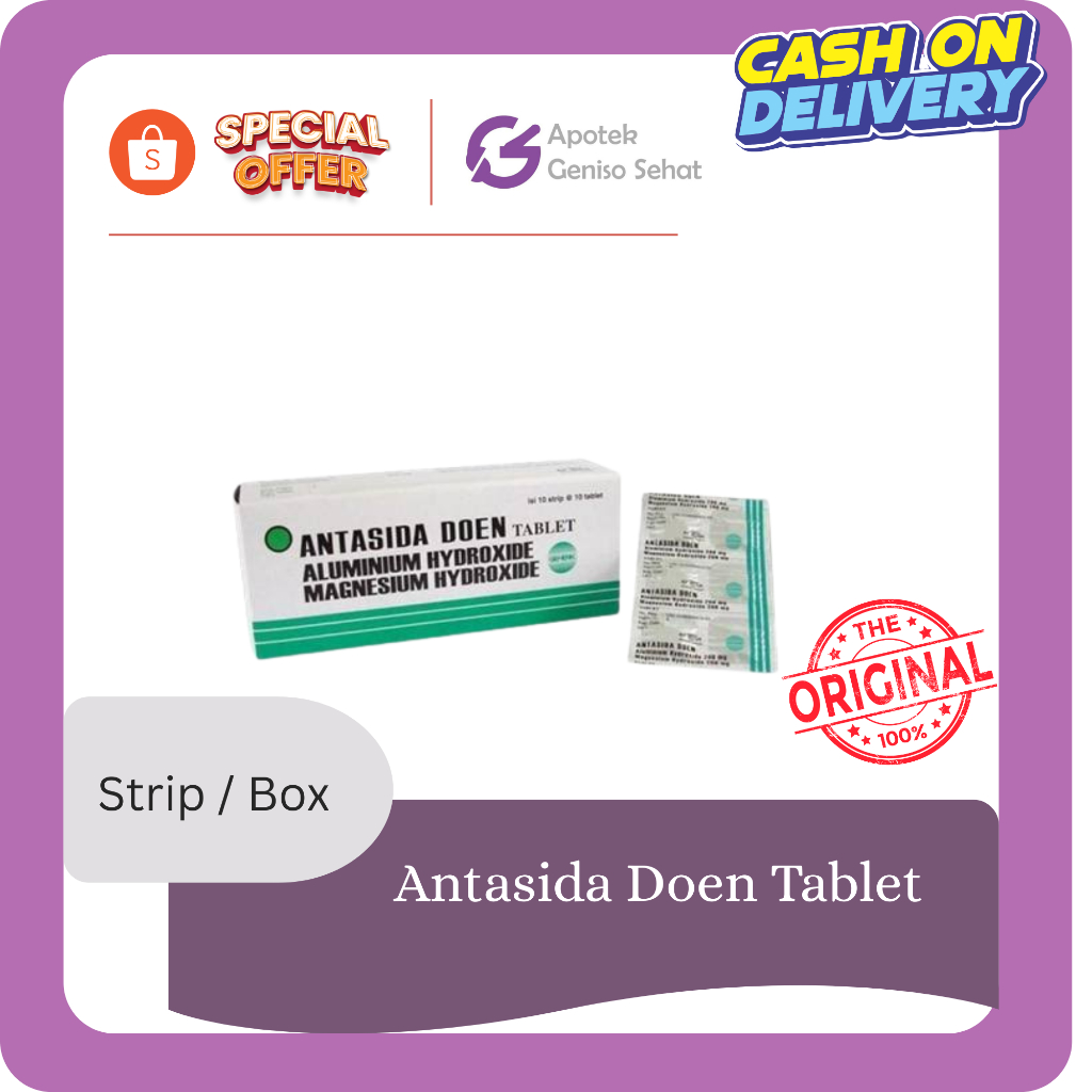 Antasida doen erela tablet | obat maag (harga per strip)
