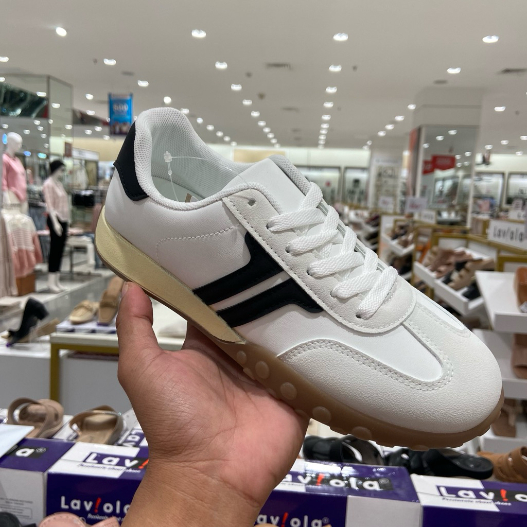 ST MORITZ sepatu sneakers wanita dengan tali variasi sangat empuk dan nyaman 37-41