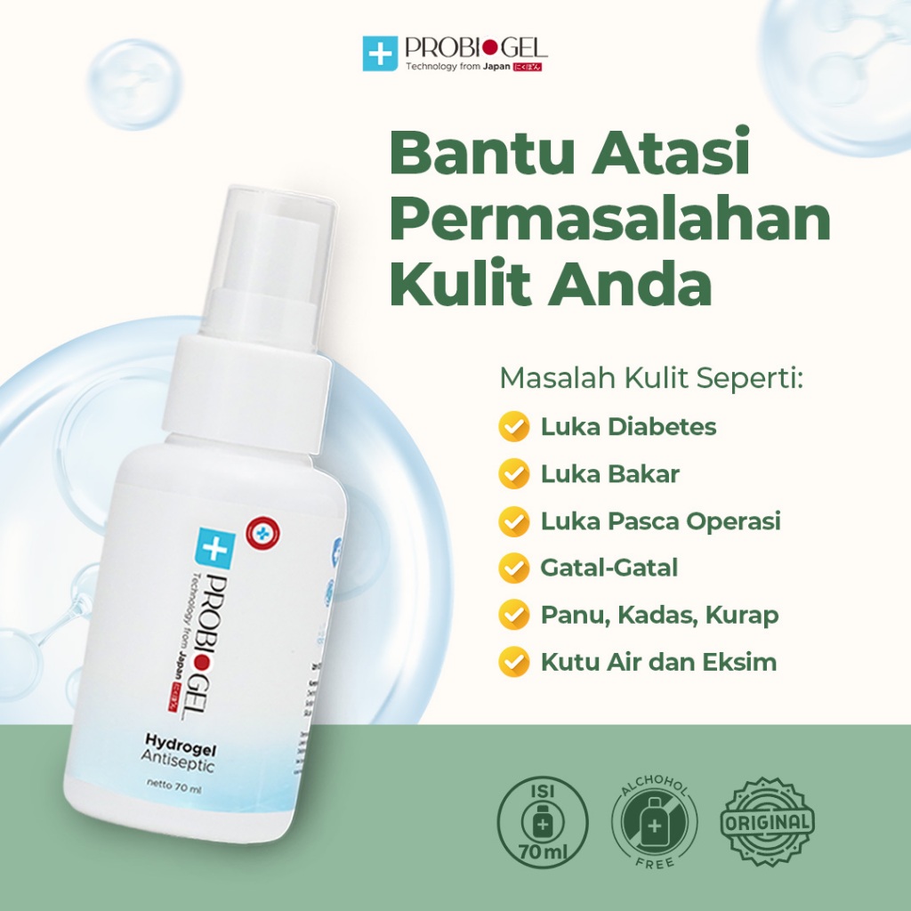 Obat Luka Diabetes Eksim Gatal Gatal Probiogel Antiseptik Spray 70 ml
