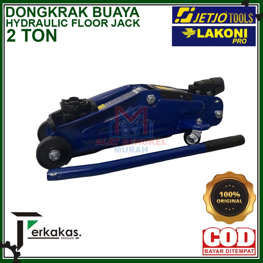 JETJO TOOLS / LAKONI PRO Dongkrak Buaya 2 TON / Hydraulic Floor Jack 2T 801050