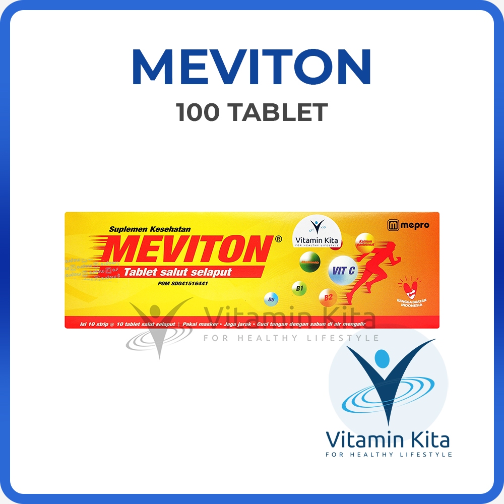 MEVITON 1 BOX ISI 10 STRIPS | Suplemen Imunitas Tubuh, Vitamin B Kompleks, Meningkatkan Stamina, Day