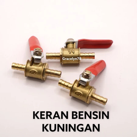 Keran kran bensin kuningan - keran kran kompresor Promo Kran Bensin Motor Universal Kuningan 1/4 Ker