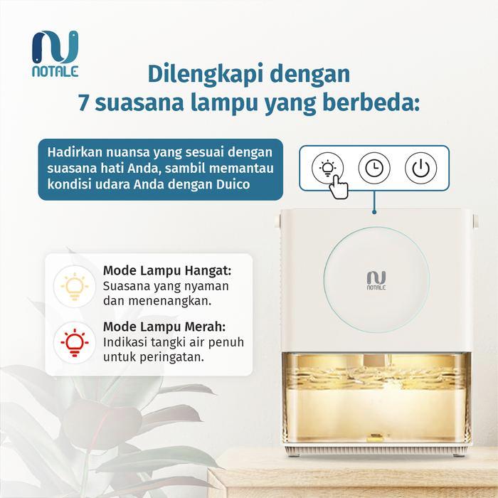 Notale Duico Dehumidifier With Air Purifier Pembersih Dan Penyerap Lembab Ruangan - Duico
