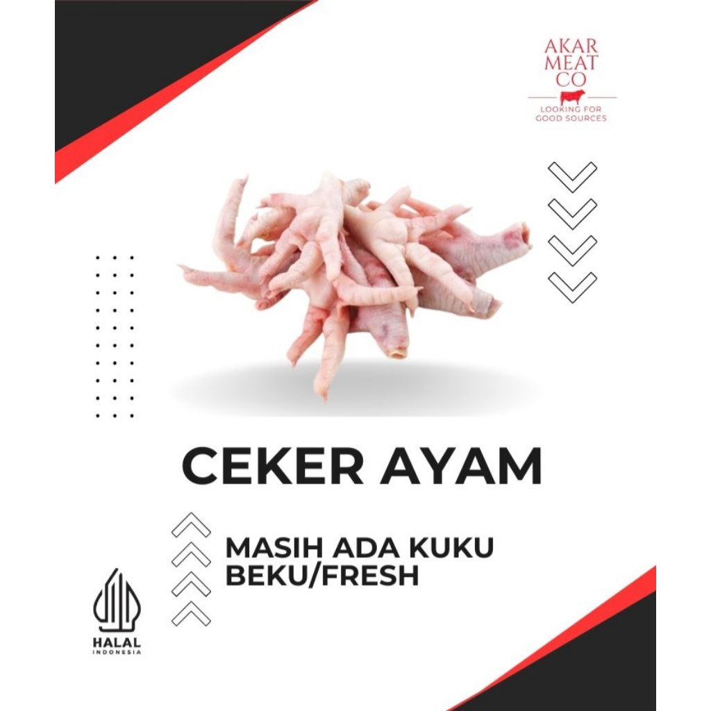 Ceker Ayam Chicken Paws Ceker Seblak Ceker Mercon