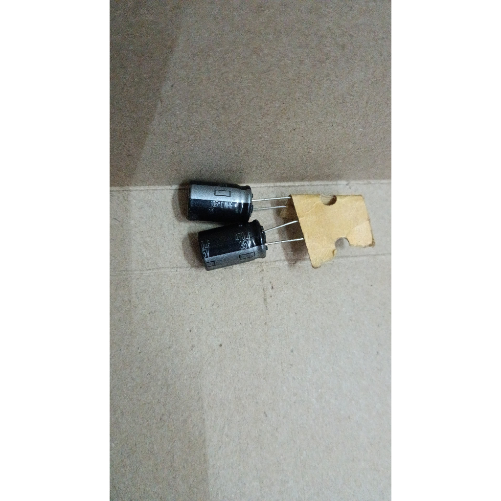 6813 kapasitor elco 470uf 470 uf 16v 16volt 16 volt panasonic nhg