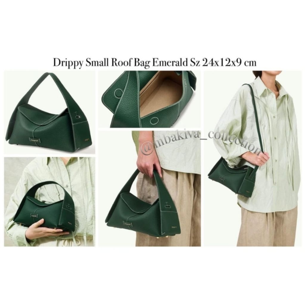 Drippy Small Roof Bag Emerald