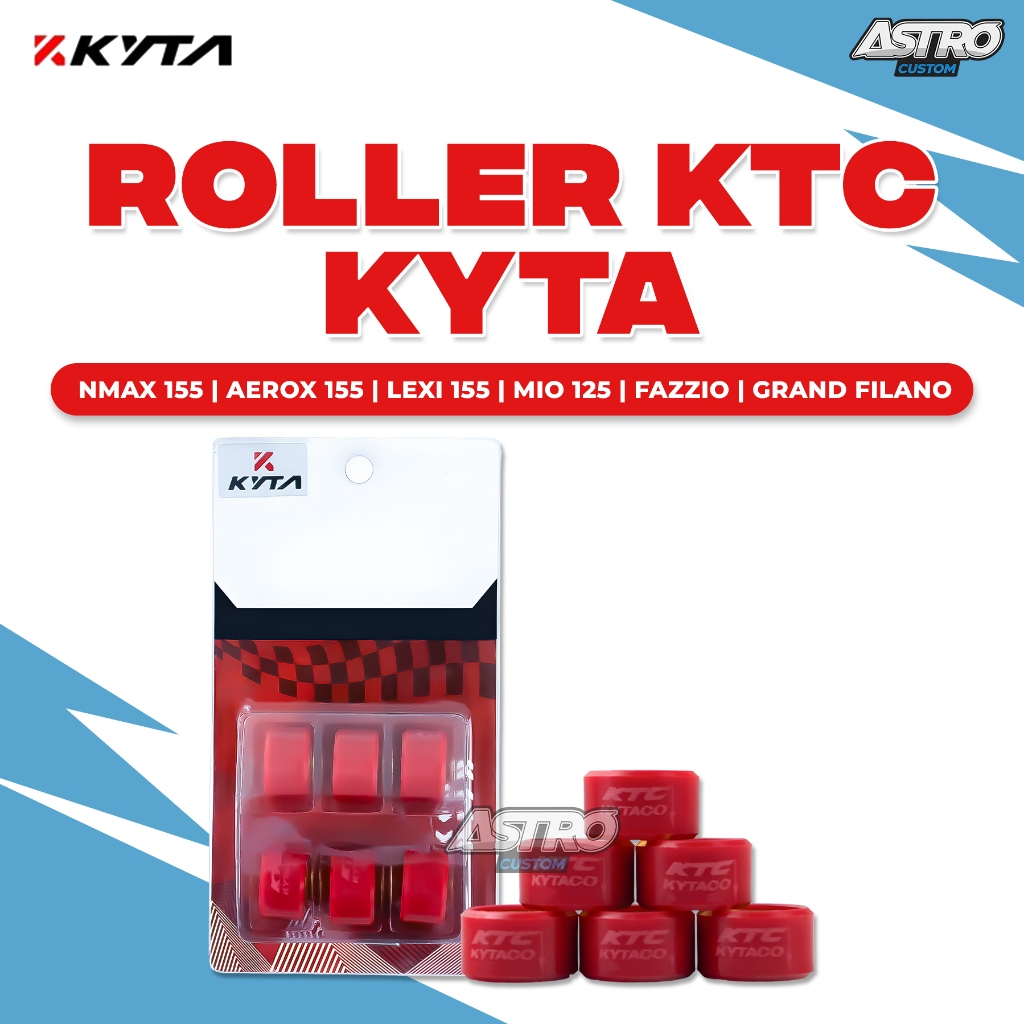 Roller KTC KYTA Nmax Aerox 155 Lexi 125 Mio M3 Fino XRide Mio Z S Freego Gear Kytaco Roler Racing