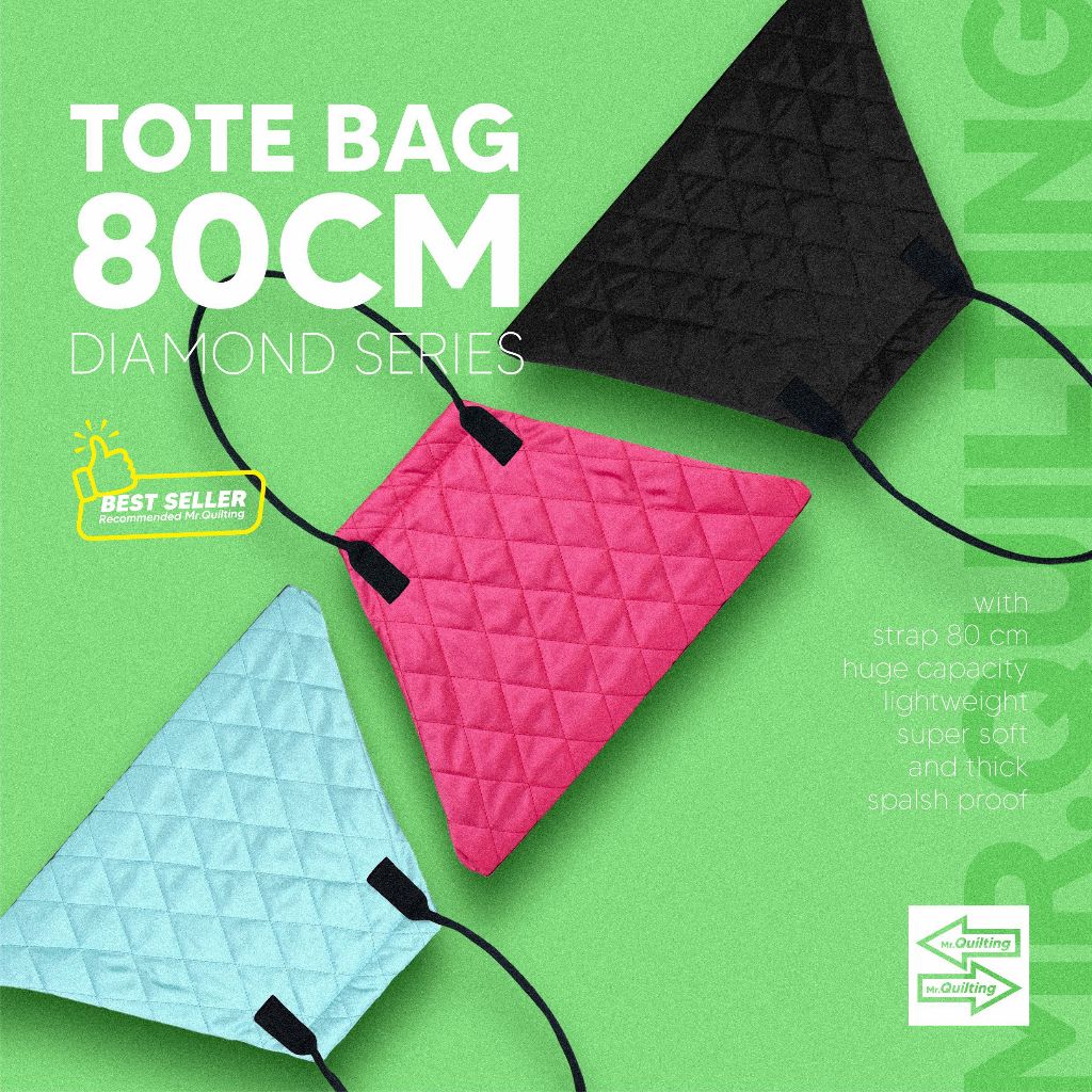 Mr.quilting tote bag 80 cm quilting bag series diamont